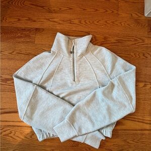 Lululemon scuba waffle funnel neck half zip